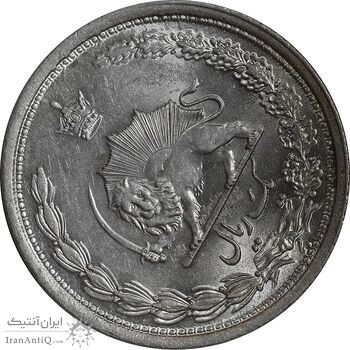 سکه 1 ریال 1313 (چرخش 85 درجه) - MS63 - رضا شاه سکه 1 ریال 1313 (چرخش 85 درجه) - MS63 - رضا شاه