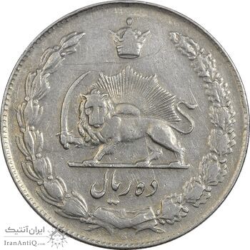 سکه 10 ریال 1341 (ضخیم) - EF40 - محمد رضا شاه