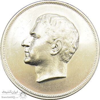 مدال نقره بیست و پنجمین سال سلطنت 1344 - EF45 - محمدرضا شاه