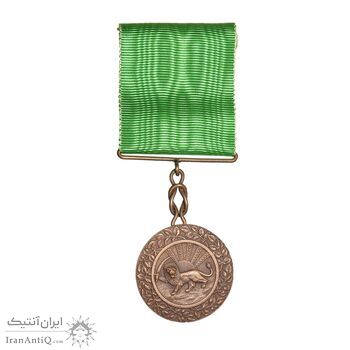مدال برنز بپاداش خدمت (با جعبه) - UNC - رضا شاه مدال برنز بپاداش خدمت (با جعبه) - UNC - رضا شاه