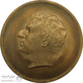 مدال برنز بیست و پنجمین سال سلطنت 1344 - MS63 - محمدرضا شاه