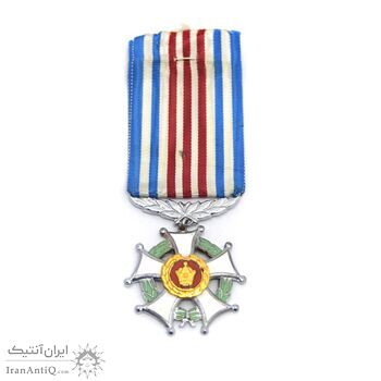 نشان برنز خدمت شهربانی (ضرب ایران) - AU - محمد رضا شاه