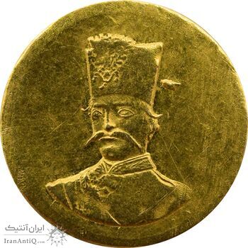 سکه طلا 2000 دینار 1299 - AU58 - ناصرالدین شاه