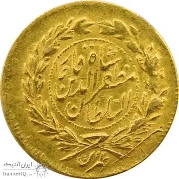 سکه طلا 2000 دینار تصویری (بدون تاریخ) - MS62 - مظفرالدین شاه