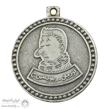مدال تبلیغاتی کوریبان (برج آزادی) نقره ای - AU - محمد رضا شاه