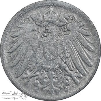 سکه 10 فینیگ 1917 ویلهلم دوم - EF40 - آلمان