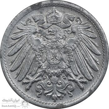 سکه 10 فینیگ 1922 ویلهلم دوم - EF - آلمان