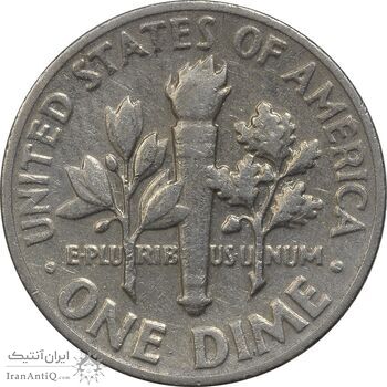 سکه 1 دایم 1965 روزولت - AU50 - آمریکا سکه 1 دایم 1965 روزولت - AU50 - آمریکا