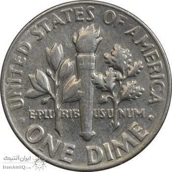 سکه 1 دایم 1966 روزولت - AU58 - آمریکا سکه 1 دایم 1966 روزولت - AU58 - آمریکا