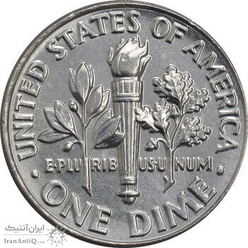 سکه 1 دایم 2018D روزولت - MS62 - آمریکا