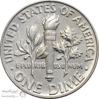 سکه 1 دایم 2018D روزولت - MS61 - آمریکا