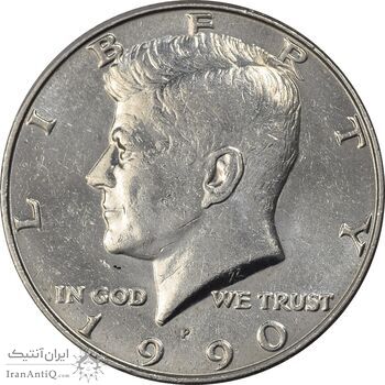 سکه نیم دلار 1990 کندی - AU58 - آمریکا