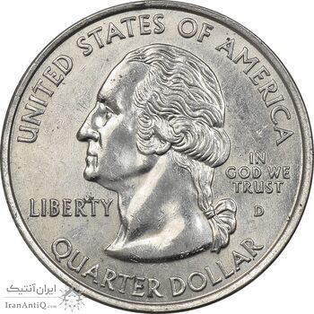 سکه کوارتر دلار 2000D ایالتی (ویرجینیا) - MS61 - آمریکا