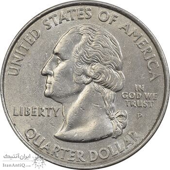 سکه کوارتر دلار 2001P ایالتی (رود آیلند) - MS61 - آمریکا