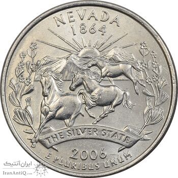 سکه کوارتر دلار 2006D ایالتی (نوادا) - MS61 - آمریکا