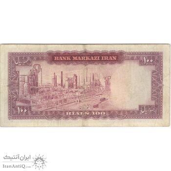 اسکناس 100 ریال (هویدا - سمیعی) - تک - VF30 - محمد رضا شاه