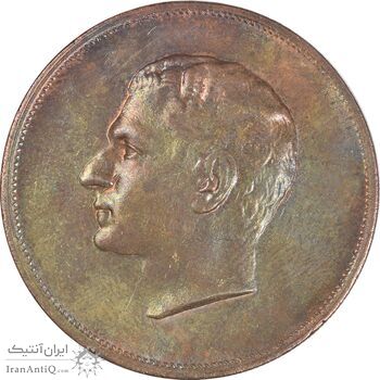 مدال برنز بیست و پنجمین سال سلطنت 1344 - AU50 - محمدرضا شاه