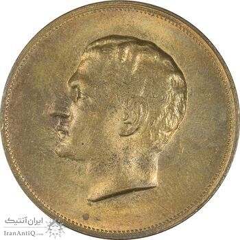 مدال برنز بیست و پنجمین سال سلطنت 1344 - UNC - محمدرضا شاه