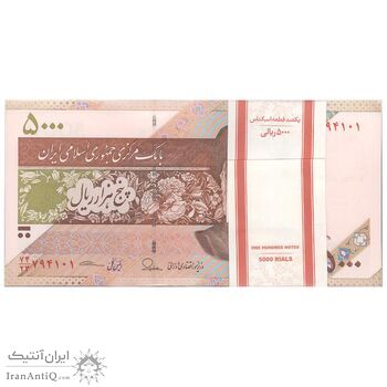 بسته اسکناس 5000 ریال امام (طیب نیا - سیف) - UNC - جمهوری اسلامی بسته اسکناس 5000 ریال امام (طیب نیا - سیف) - UNC - جمهوری اسلامی