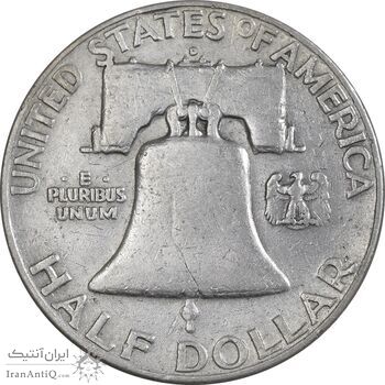 سکه نیم دلار 1952D فرانکلین - EF45 - آمریکا