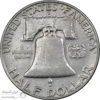 سکه نیم دلار 1959D فرانکلین - EF45 - آمریکا