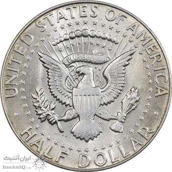 سکه نیم دلار 1968D کندی - MS62 - آمریکا