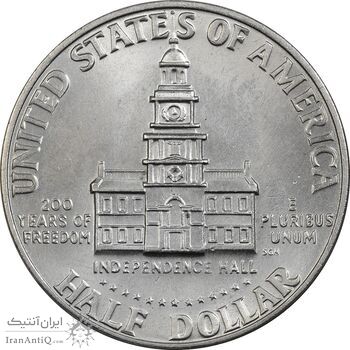 سکه نیم دلار 1976D جشن دویست سالگی کندی - MS61 - آمریکا
