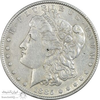 سکه یک دلار 1885 مورگان - EF45 - آمریکا