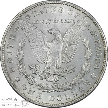 سکه یک دلار 1889 مورگان - AU50 - آمریکا