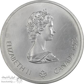 سکه 10 دلار 1973 الیزابت دوم - MS61 - کانادا