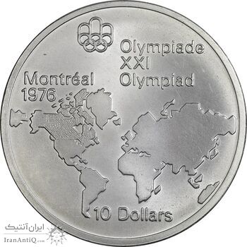 سکه 10 دلار 1973 الیزابت دوم - MS61 - کانادا