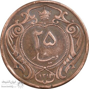 سکه 25 دینار 1314 مس - EF45 - رضا شاه سکه 25 دینار 1314 مس - EF45 - رضا شاه