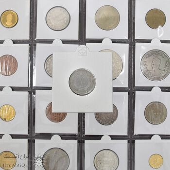 سکه 10 دینار 1310 نیکل - MS64 - رضا شاه