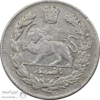 سکه 500 دینار 1334 تصویری - EF40 - احمد شاه