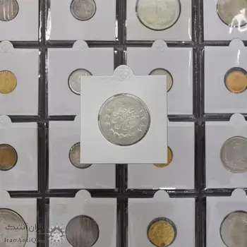 سکه 2000 دینار 1314 (4 تاریخ چرخیده) - MS60 - مظفرالدین شاه