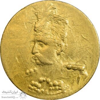 سکه طلا 2000 دینار تصویری (بدون تاریخ) - MS63 - مظفرالدین شاه سکه طلا 2000 دینار تصویری (بدون تاریخ) - MS63 - مظفرالدین شاه