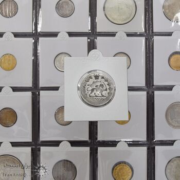 سکه 2000 دینار 1318 خطی (نگاتیو) - VF30 - مظفرالدین شاه سکه 2000 دینار 1318 خطی (نگاتیو) - VF30 - مظفرالدین شاه