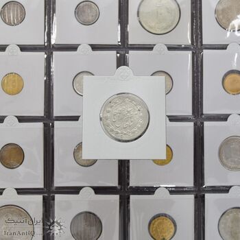 سکه 2000 دینار 1314 خطی (4 تاریخ چرخیده) - AU55 - مظفرالدین شاه سکه 2000 دینار 1314 خطی (4 تاریخ چرخیده) - AU55 - مظفرالدین شاه