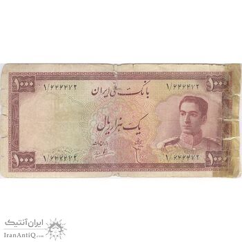 اسکناس 1000 ریال کوه دماوند - تک - VG - محمد رضا شاه