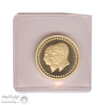مدال طلا 2.5 گرمی بانک ملی (با پلمپ فابریک) - PF68 - محمد رضا شاه