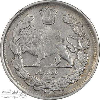 سکه 1000 دینار 1337 جلوس - EF45 - احمد شاه