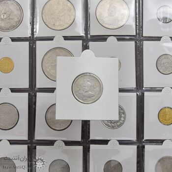 سکه 1000 دینار 1337 جلوس - EF45 - احمد شاه