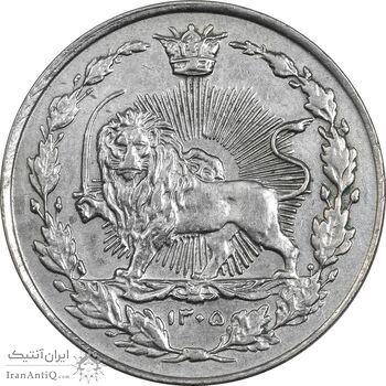 سکه 100 دینار 1305 - AU58 - رضا شاه