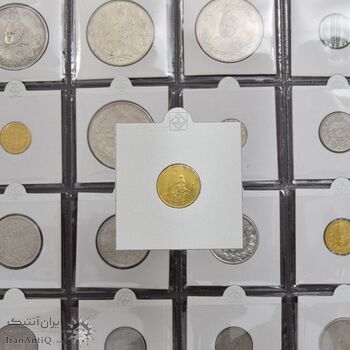 سکه طلا 5000 دینار 1323 تصویری (قالب متفاوت) - AU58 - مظفرالدین شاه سکه طلا 5000 دینار 1323 تصویری (قالب متفاوت) - AU58 - مظفرالدین شاه