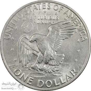 سکه یک دلار 1972D آیزنهاور - AU58 - آمریکا