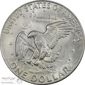 سکه یک دلار 1974D آیزنهاور - MS61 - آمریکا