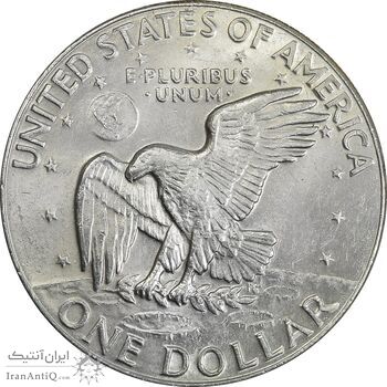 سکه یک دلار 1977D آیزنهاور - AU50 - آمریکا