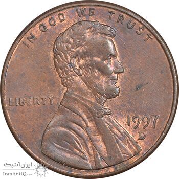 سکه 1 سنت 1997 لینکلن - AU58 - آمریکا