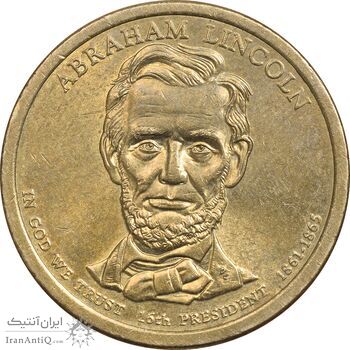 سکه یک دلار 2010 لینکلن - MS61 - آمریکا سکه یک دلار 2010 لینکلن - MS61 - آمریکا
