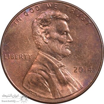 سکه 1 سنت 2014 لینکلن - MS61 - آمریکا